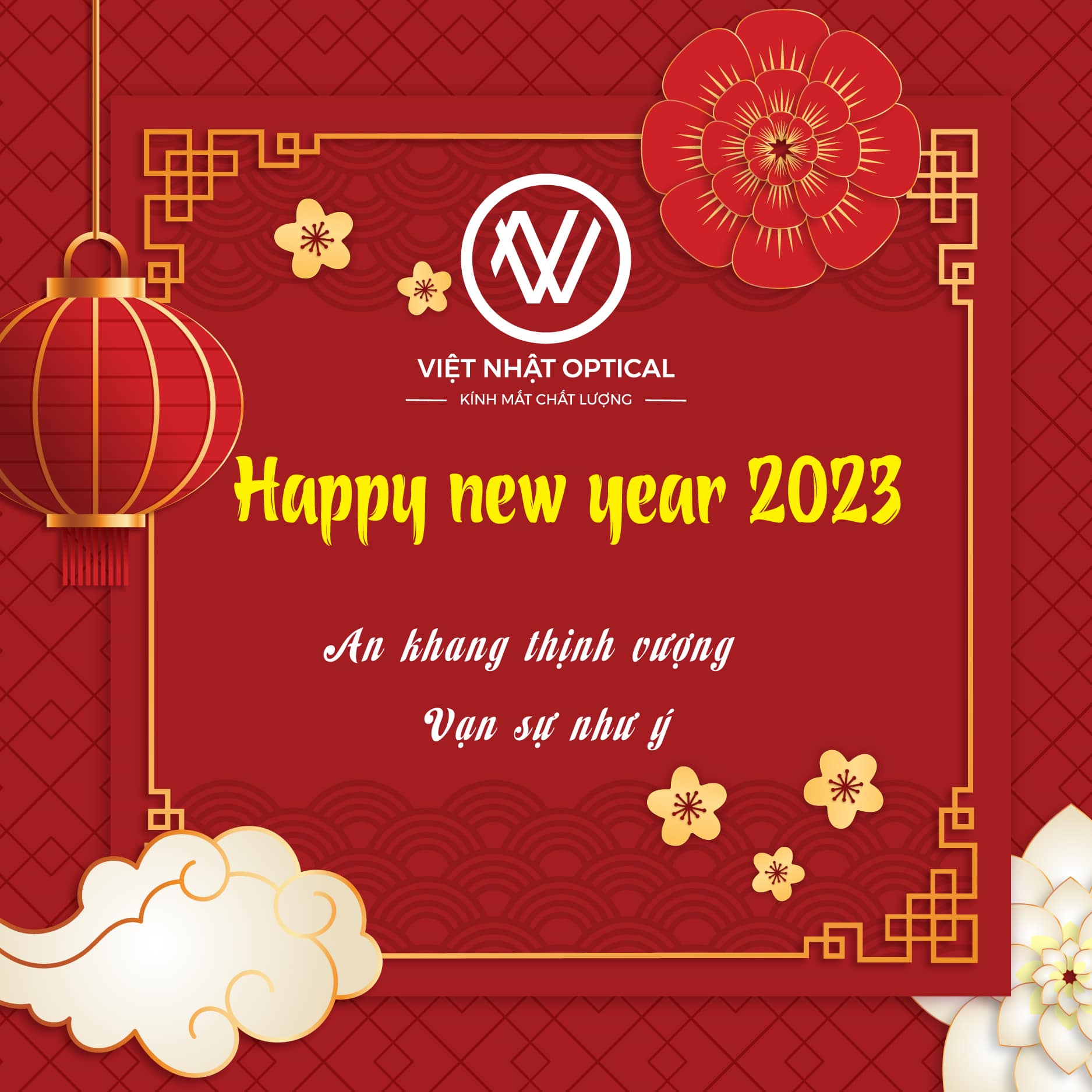 Kính mắt Việt Nhật chúc mừng năm mới 2023